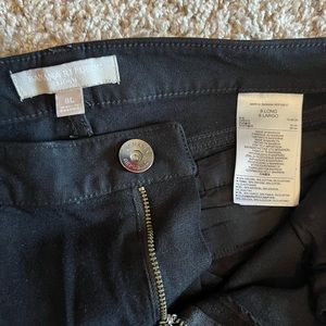 Banana Republic black moto jeans